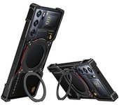 Estuche de pie de apoyo para ZTE nubia Red Magic 10 Pro 5G Red Magic 10 Pro 5G Parachoques de metal Teléfono magnético Cov Multicolor Black Red