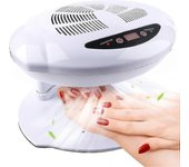 Secador de uñas de aire, secador de aire con ventilador de uñas de 400 W para esmalte de uñas Sensor automático inteligente Aire frío y caliente Ve...