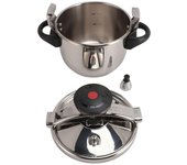 Mini olla a presión de acero inoxidable 3L 55KPA Olla de alta presión compatible con olla de inducción de gas