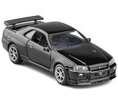 1:36 Nissan GTR R34 Skyline Ares Diecasts ; Vehículos de juguete Juguete de metal El rápido y el furioso modelo de coche Alta simulación Juguetes p...