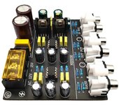 Divisor de frecuencia de 2 vías Crossover activo electrónico Amplificador operacional dual Ne5532 Linkwitz Divisor de frecuencia de graves pesados ...