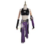 Juego Jinx Cosplay Disfraz Crit Loli Jinx Cosplay Cañón Suelto Cosplay Traje Jinx Peluca Tatuaje Pegatina Mujer Disfraz De Carnaval Peluca 1pc M