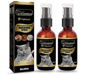 30ML Cat Tiña Spray Enfermedad de la Piel Picazón Ácaro Aliviar la Tiña Medicina de Tratamiento Reducir la Inflamación Local Suministros para Gatos...