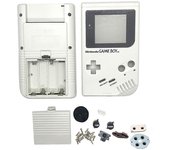 Carcasa de alta calidad para Gameboy GB DMG Carcasa de consola de juegos clásica para Gameboy GB con botones y almohadillas conductoras Blanco
