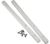 Nmaov Rieles de guía de plástico blanco para cajones ranurados de 17 mm 21/32 pulgadas