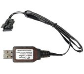 7.4v 3.7v X2 Cargador Sm-4p Li-ion Batería eléctrica Rc Juguetes Coche Barco Cable USB