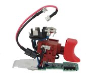 Gatillo de interruptor 16072335DK para GSR10.8-2- GSR12-2- GSB10.8-2- 10.8-2- 12-2- Taladro destornillador Negro Rojo