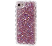 Serie JTW para iPhone 7 / 8 / SE (2020) / SE (2022) Funda Epoxi Bling Glitter Lentejuelas Funda de teléfono