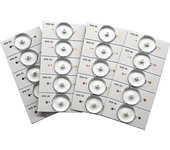 20PCS 3V SMD Lámpara Perlas con Lente Óptica Fliter para 32-65 LED TV Reparación Tira de luz LED Accesorios