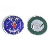 68mm 2 3 pines Saab Capó delantero del coche Logotipo del capó Insignia del parachoques trasero del maletero para Saab 9 3 9 5 9-3 9-5 Saab Scania ...