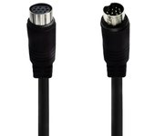 3/1.5/1/0.5m S-video Cable macho a hembra 10Pin Mini DIN Computer Connector TV Cable para proyector VCR DVD niquelado 0.5 m