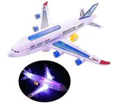 Avión de juguete para niños Modelo de avión eléctrico con luz intermitente Ensamblaje de sonido Avión de juguete para niños niños Regalo de cumplea...