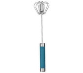 Piranha Whizzy Whisk Batidor de huevos semiautomático Batidor de huevos de empuje manual Batidora de licuadora de acero inoxidable 1pcAzul 10 pulgadas