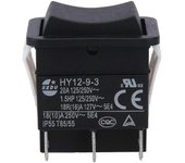Hy12-9-3 Pequeño Industrial On Off Safe Arc Single Pole Rocker Switch Botón Pulsador 1PC