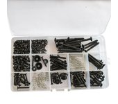 Juego de surtido del kit de tornillos de guitarra para afinador de golpeador de pastilla de puente de guitarra eléctrica, placa de mástil de interr...