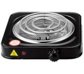 Estufa eléctrica de un solo quemador, compacta y portátil, placa calefactora de temperatura ajustable, 1500w, Blac -CDSX Negro
