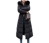 Generic Chaqueta de invierno para mujeres Chaqueta acolchada de algodón Abrigo Maxi Abrigos largos acolchados para mujeres Chaqueta de abrigo de gu...