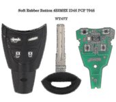 Llavero de coche remoto inteligente de 434mhz para Saab 93 95 9-3 9-5 2003-2010 Ltqsaam433tx Id46 Chip Reemplazo Estuche de almohadilla de goma bla...