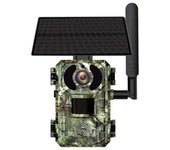 Tarjeta SIM 4G LTE Celular 4W Solar 7800MAh Batería Búsqueda Rastro Movimiento Activado Visión Nocturna 4MP Cámara IP66 (UE) verde