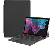 Funda de cuero con textura Custer para Microsoft Surface Pro 7 Negro