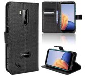Compatible With Ulefone Armor X9 Wallet Case Diamond Pattern Pu Leather Cover With Magnetic Closure Card Slots Negro