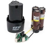 1pc 12v 18650 batería recargable de litio para herramienta eléctrica de destornillador inalámbrico - MXBC