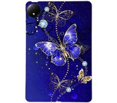Funda de tableta de TPU pintada para Redmi Pad SE 8.7 4G Mariposa azul