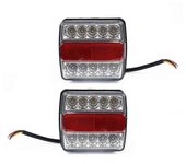 Reemplazo IP68 Trasero Izquierdo Derecho LED Luces Traseras Sumergibles Kit de Remolque Marcador de Barco Impermeable ABS 12V Duradero Práctico