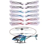 4pcs 7.2/9CM cuchillas de repuesto Ventiladores para r/c mini helicóptero CH002 CH023 Drone de juguete Amarillo soleado