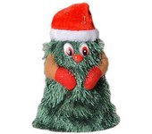 Cantando Bailando Árbol de Navidad Juguete Eléctrico Adorable Divertido Eléctrico Giratorio Árbol de Navidad Verde Muñeca Decoración de Fiesta Qing...