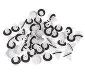 Clips de panel de puerta de 50PC/Bag con anillo de sellado para BMW E34 E36 E38 E39 E46 M3 M5 Z3 X5 Blanco
