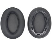 Almohadillas de cuero para auriculares SONY WH-H910N con hebilla de plástico Negro