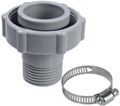 El accesorio de drenaje de la piscina se conecta apto para piscinas, ID 1.5 pulgadas se conecta al fondo de la piscina, OD 1 pulgada Gris