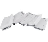 5 piezas de peso para máquina de tejer, accesorio para máquina de tejer Brother Silver Reed Singer, bricolaje, hecho a mano Blanco