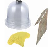 Conjunto de campana de jardín Cubierta de campana de cúpula de planta de plástico Cubierta protectora de techo Cúpula protectora para accesorios de...