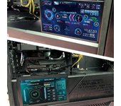7 pulgadas 1024X600 IPS Pantalla LCD Temperatura CPU GPU SSD Monitoreo Monitor de pantalla secundaria para AID Color de la foto