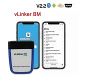 Herramienta de diagnóstico del automóvil - Para el escáner Bmw Bimmercode Vlinker Bm Bluetooth 3.0 Elm327 V2.2 Obd2