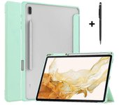 Samsung Galaxy Tab S8 Plus 12.4 2022 Sm-x800 Sm-x806 / Tab S7 Fe 12.4 pulgadas 2021 / Tab S7 Plus 12.4 2020 con portalápices, lápiz universal, cubi...
