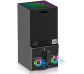 Ventilador de enfriamiento compatible con Xbox Series X, soporte de enfriador vertical USB externo con puerto de concentrador USB With lights
