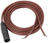 Cable de altavoz Xlr, cable desnudo del altavoz al enchufe XLR, reemplazo del conector macho Xlr de 3 pines chapado en oro.