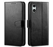 Para Sony Xperia 10 VI Funda Soporte para Tarjetas Cartera Cubierta de Teléfono de Cuero - Negro Multicolor Black