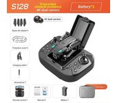 S128 Mini Cámara Aérea Drone Retorno Automático 4K HD Profesional Obstáculo de Tres Lados Presión de Aire Altitud Fija Avión Juguete Sin fotografía...