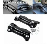 Kit de herrajes de acoplamiento de 4 puntos del portaequipajes Moto Black Sissy Bar para Harley Touring Road King Street Glide FLHR FLHX 2014-2022 ...