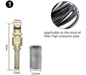 Accesorio de enchufe de manguera con manguito para conector de punta de tubería de arandela a presión Karcher K 1