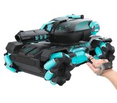 Juguete de coche de control remoto de tanque RC controlado por gestos Regalo de cumpleaños para adultos adolescentes Negro azul Gesture and Handle-...