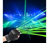 Guantes láser RGB Multi-línea 4 cabezas Disco Laser Dj Beam Luz de escenario para espectáculo de baile de dedos Fiesta de Halloween Club nocturno R...