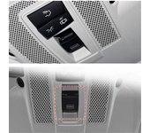 Para CLA GLA W156 W176 W246 W117 Techo corredizo del coche Interruptor de ventana Cubierta de botón Interruptor de luz de techo interior Negro