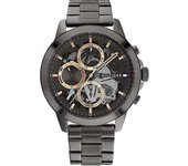 Tommy Hilfiger 1710479 Relojes de acero inoxidable negro para hombre Marcación negra One Size