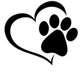 Pegatina De Coche Linda Pata De Perro Con Corazón De Melocotón Dibujos Animados Animal Adoptar Perro Gato Amor Mascota Huellas De Pies Huella Calco...