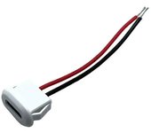 Conector USB tipo C a PH2.0 con placa de bloqueo de tuerca Toma USB hembra impermeable Blanco